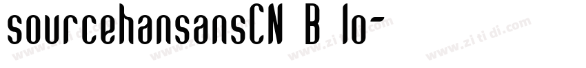 sourcehansansCN B lo字体转换